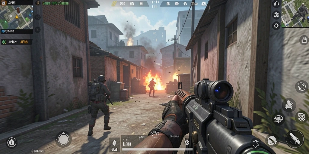 Tampilan gameplay seru di API66 dengan pertempuran epik.