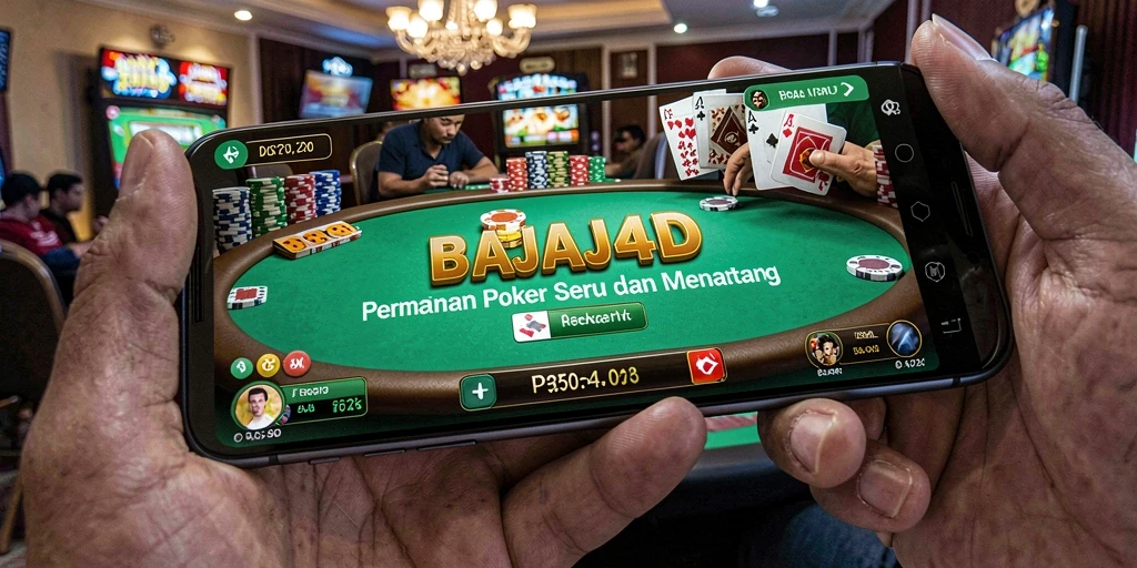 Tampilan gameplay Poker yang seru dan menarik di BAJAJ4D.