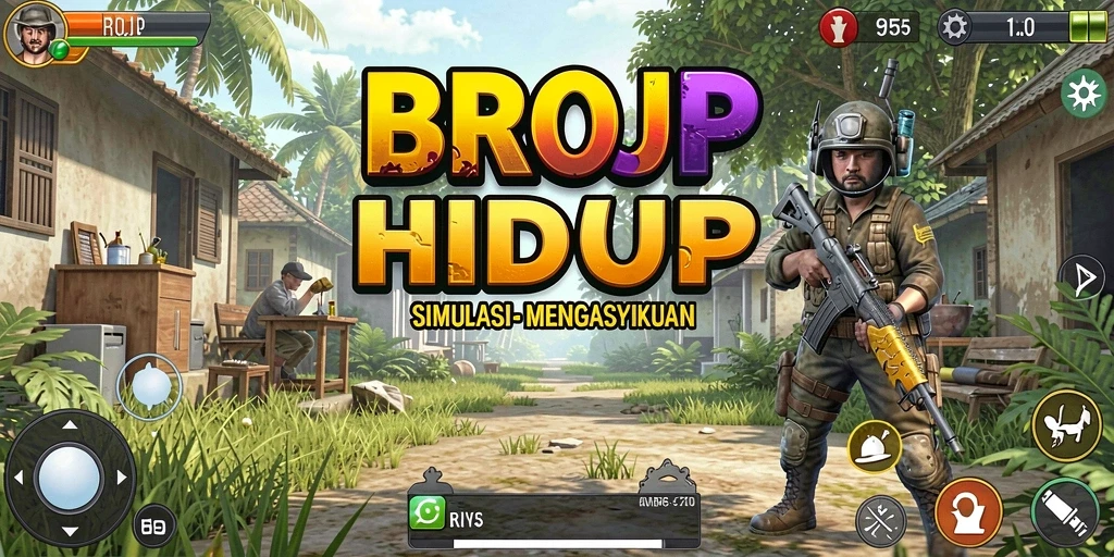Tampilan gameplay BROJP yang menarik dan interaktif.