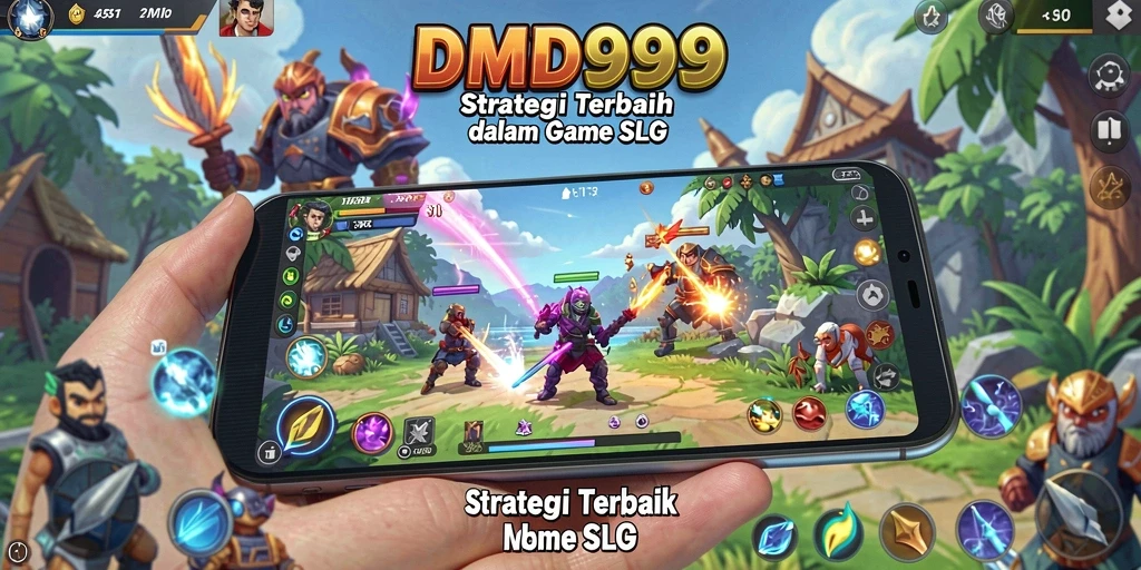 Tangkapan layar DMD999 menunjukkan pertempuran yang intens dan strategi permainan.