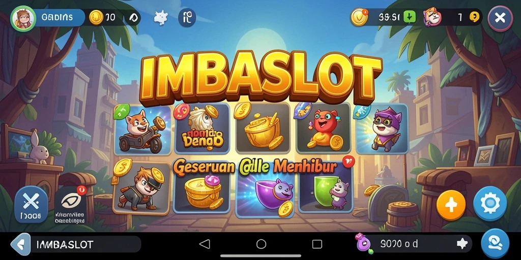Tampilan gameplay IMBASLOT yang menarik dan penuh warna.