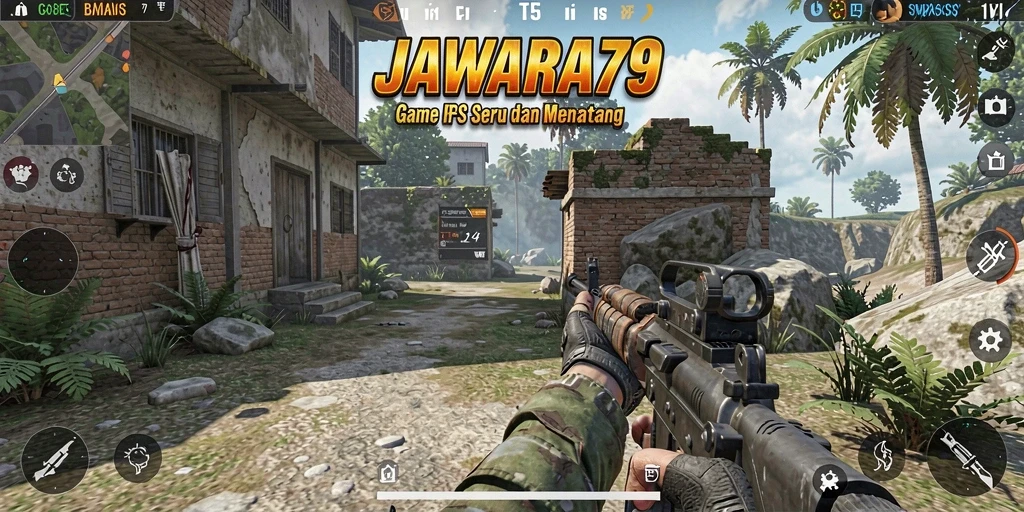 Screenshot JAWARA79 menampilkan aksi menegangkan dalam gameplay FPS.