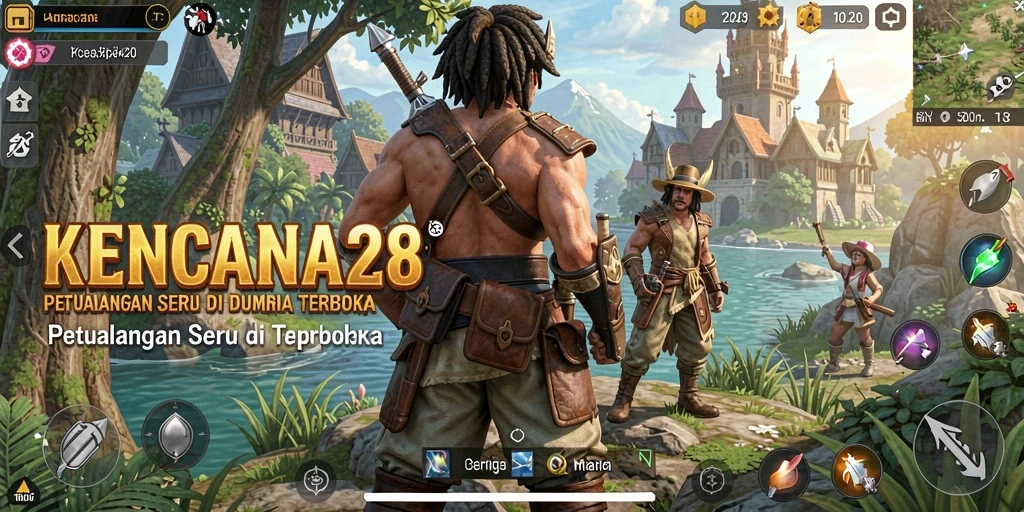 Gambaran gameplay seru dalam KENCANA28 di dunia terbuka.