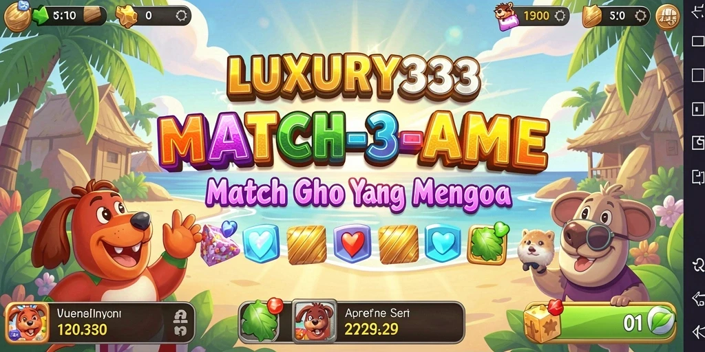Tampilan permainan LUXURY333 yang menarik dan penuh warna.