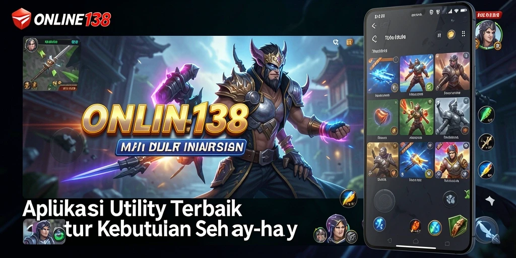 Tampilan aplikasi ONLINE138 dengan fitur pengingat dan manajemen tugas.