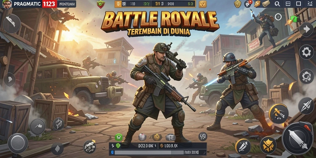 Tangkapan layar gameplay PRAGMATIC123 dengan aksi Battle Royale seru.