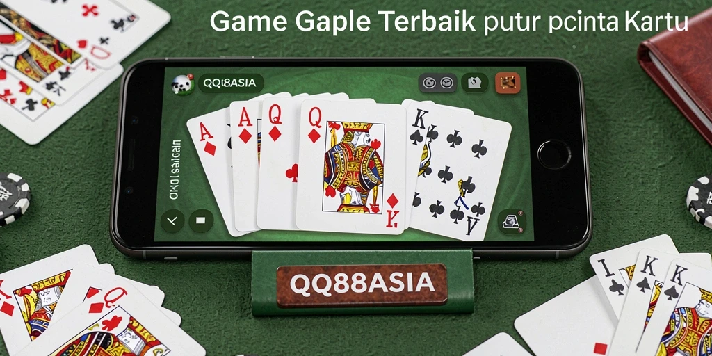 Tampilan gameplay seru permainan Gaple di QQ88ASIA.