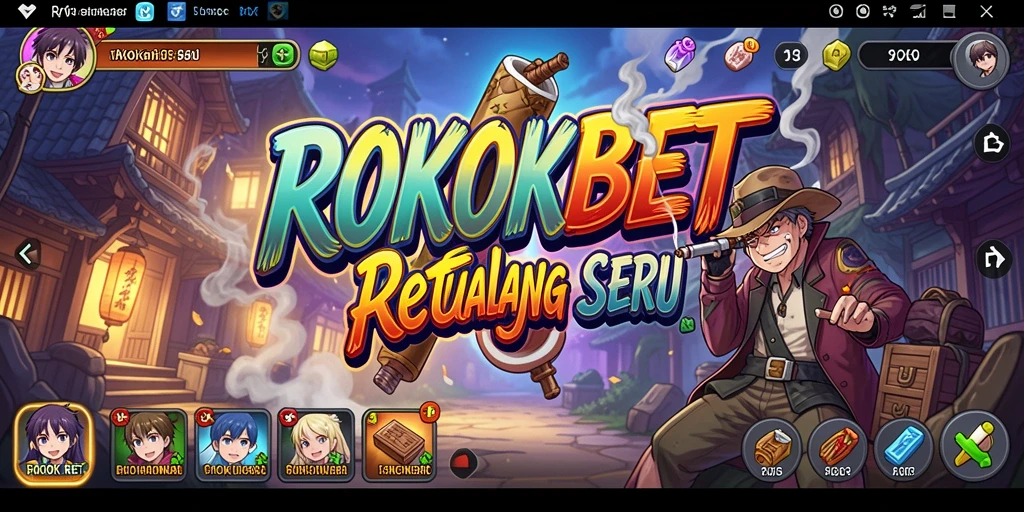 Screenshot ROKOKBET menampilkan aksi karakter anime yang mendebarkan.