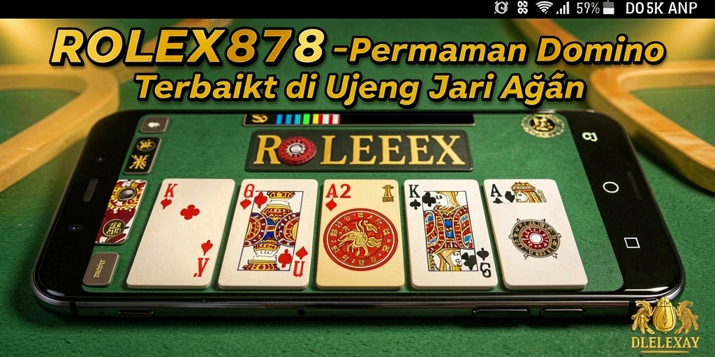 Screenshot gameplay ROLEX878 dengan pemain domino lainnya.