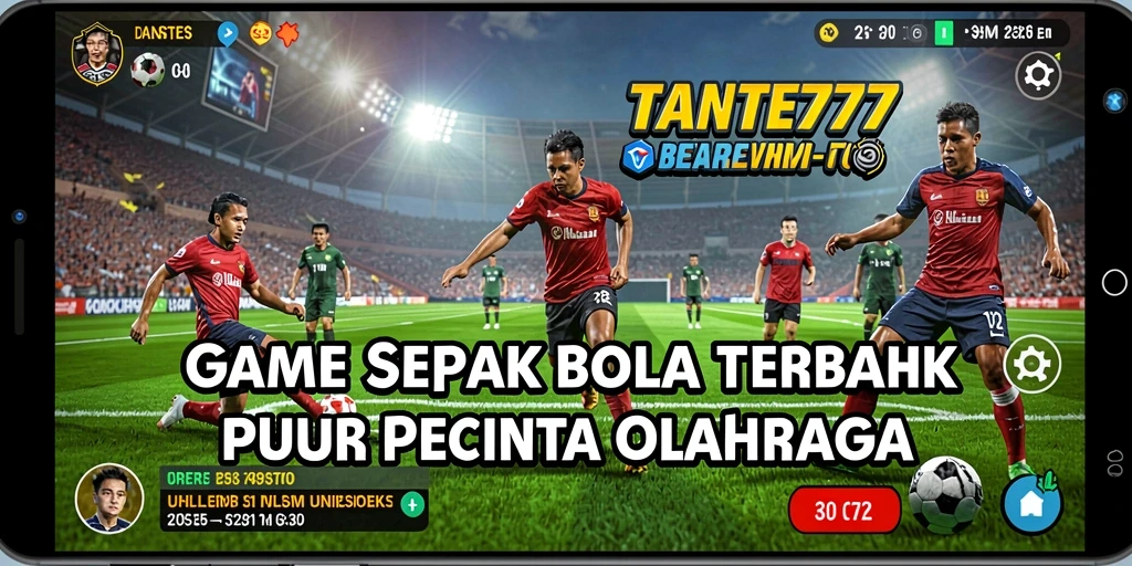 Screenshot gameplay TANTE777 dengan aksi sepak bola seru.