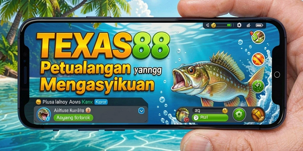 Gameplay seru TEXAS88 saat melakukan aktivitas memancing di berbagai lokasi.