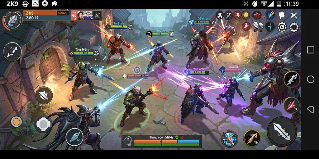 Tangkapan layar gameplay ZK9 menampilkan pertempuran strategis yang mendebarkan.